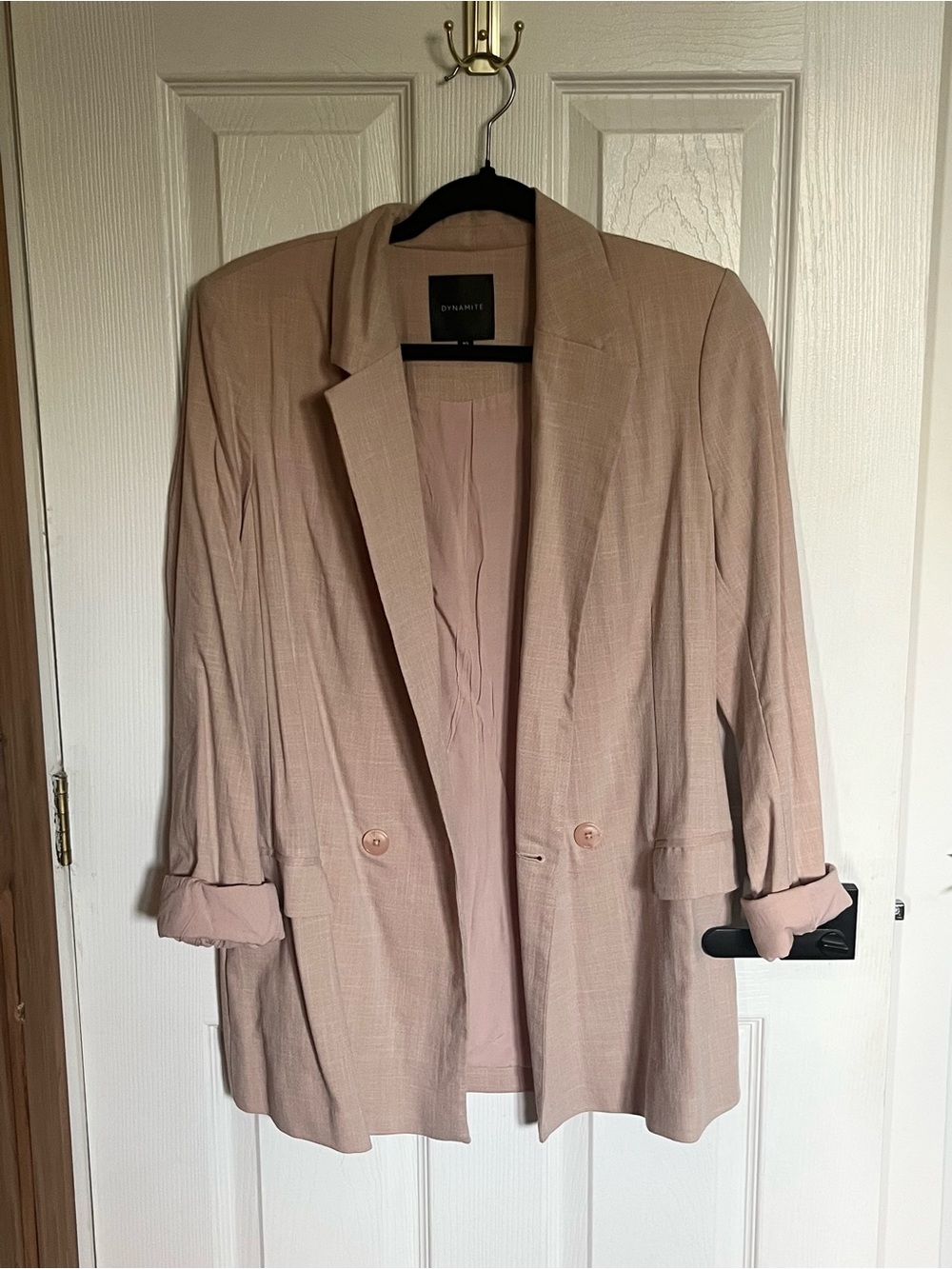 Dynamite Light Blush Blazer/Jacket - Size Small